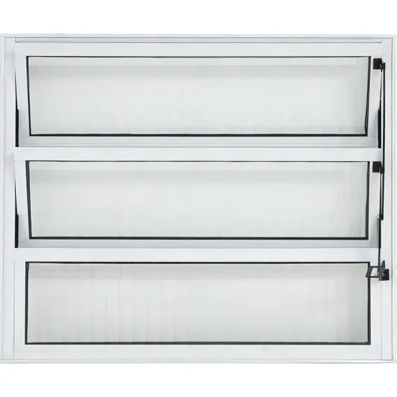 Janela Vitro Basculante Aluminio Branco L20 60x60 Foto 1