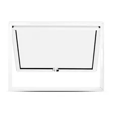 Janela Vitro Branco Com Vidro Corredor Area De Serviço 80x60 Foto mini 2