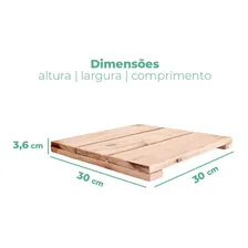 Jardim Vertical Painel Modular 30x30 Cm Madeira Maciça Foto mini  3
