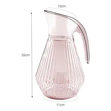 Jarra 2,3 Litros Para Sucos Bebidas Rosa Transparente Axé Foto mini 4