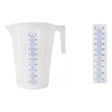 Jarra Graduada 5 Litros Polipropileno Transparente Cor Branco Foto mini 1