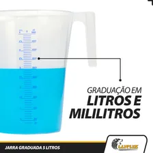 Jarra Graduada 5 Litros Transparente Polipropileno Lupus Foto mini  3