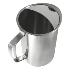 Jarra Inox Para Água Ou Suco Com Aparador De Gelo 1,8 Litros Foto mini 4