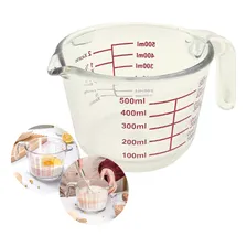 Jarra Medidora Dosadora De Vidro Temperado Cozinha 500ml Foto mini 1