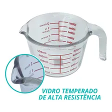 Jarra Medidora Dosadora De Vidro Temperado Cozinha 500ml Foto mini 4