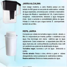 Jarra Purificadora Alcalinizadora Imantadora Ak Water Akmos Cor Preto Foto mini 3