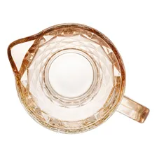 Jarra Vidro Diamond 1l Ambar Diamante Água Suco Drink Buffet Cor Dourada Foto mini 2