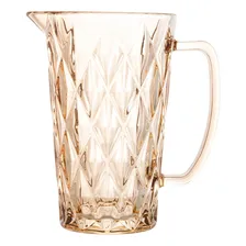 Jarra Vidro Diamond 1l Ambar Diamante Água Suco Drink Buffet Cor Dourada Foto mini 1