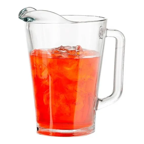 Jarra Vidro Resistente Alça Transparente Sucos E Bebidas 1l Foto 1