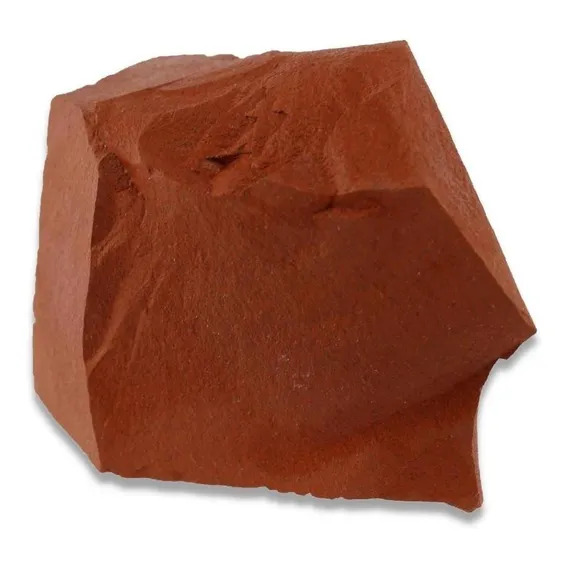 Jaspe Vermelho Bruto Peça Unica 500g Pedras Cristais Foto 1