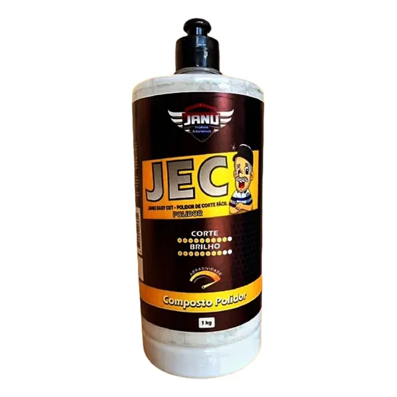 Jec Massa Polir 1kg Janu Tira Riscos Manchas Base Água Nº2 Cor Branco Foto 1