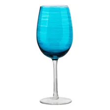 Jg 02 Tacas Para Vinho Joy Em Vidro 485ml Azul Turquesa Foto mini 2