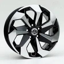 Jg 4 Rodas Aro 15 Fox / Polo/ 5 Furos / Tarantula Cor Preto Diamante Foto mini 1