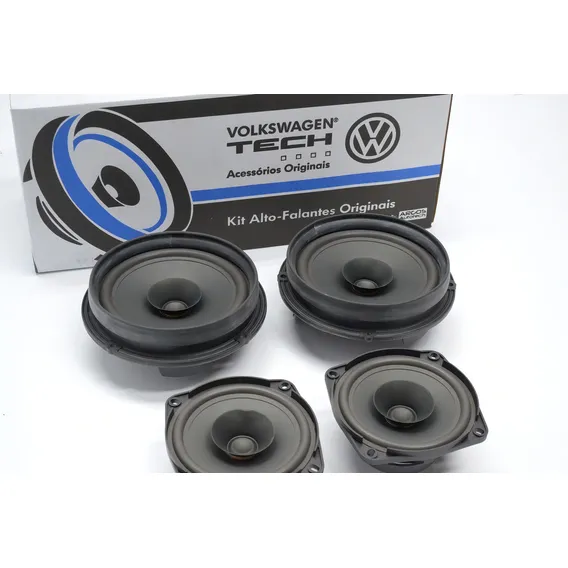 Jg De Auto Falante Vw Para 4 Portas Gol Saveiro 5u0098609bb Cor Preto Foto 1
