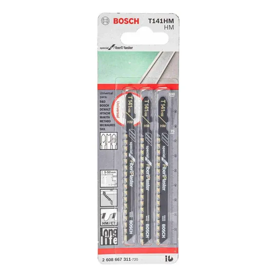 Jg Lâmina Bosch T141hm P/ Serra Tico Tico C/ 3 Un Foto 1