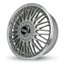 Jg Roda Aro 17 Ballina Bbs 4x100/4x108 Gol Gts Cor Prata Borda Diamante Foto mini 1