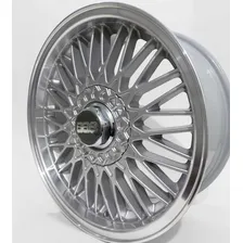 Jg Roda Aro 17 Ballina Bbs 4x100/4x108 Gol Gts Cor Prata Borda Diamante Foto mini 3