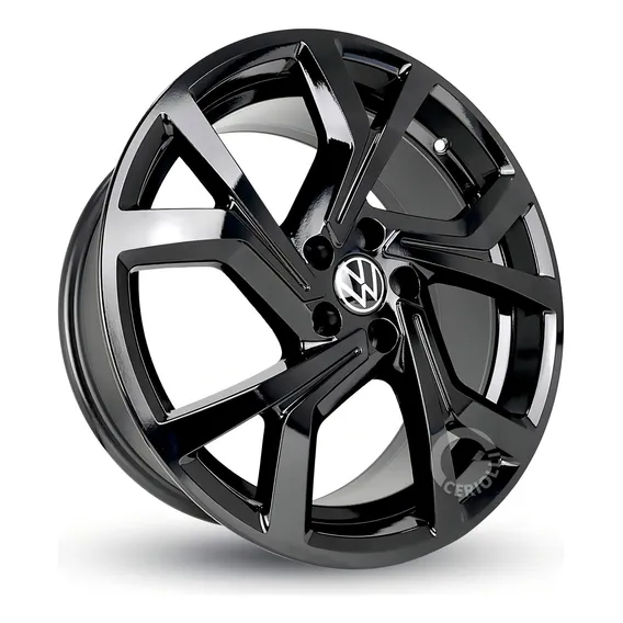 Jg Roda Golf Gti Aro15 4/5 Fur Polo Gts Virtus Fox R94+bicos Cor Black Piano 5x100 Foto 1