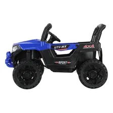 Jipe Elétrico Infantil Carrinho Elétrico 12v Azul Música Mp3 Foto mini 3