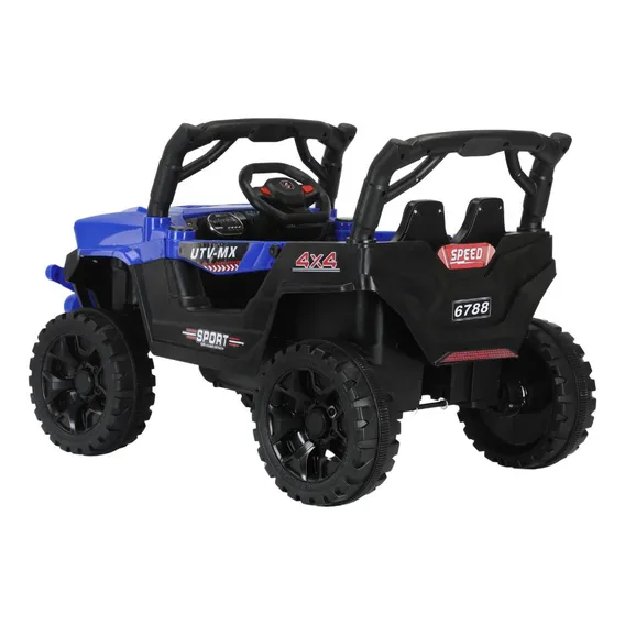 Jipe Elétrico Infantil Carrinho Elétrico 12v Azul Música Mp3 Foto 1