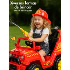 Jipe Infantil Com Pedal Carro Passeio Menino Quadriciclo Carrinho Passeio Empurrar - Mundo Toy Foto mini 3