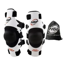 Joelheira Hgf Articulada Motocross Moto Trilha Enduro Branca Foto mini 1