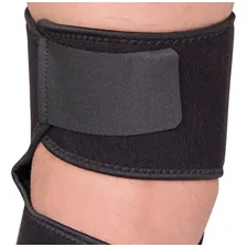 Joelheira Neoprene Ajustável C/ Reforço Patelar Preta Kestal Foto mini 4