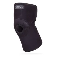 Joelheira Neoprene Ajustável C/ Reforço Patelar Preta Kestal Foto mini 2