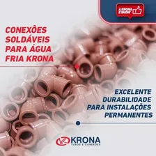 Joelho Azul Base Latao 25mm X 1/2 Krona Kit 20pçs Foto mini 3