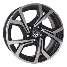Jog De Rodas Golf Gti 2018 Aro 17 Fox Polo Golf + Bicos Cor Preto Diamantado Foto mini 1