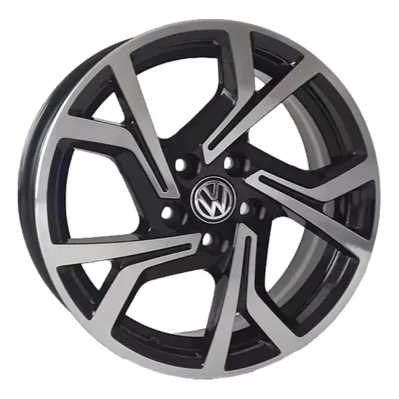 Jog De Rodas Golf Gti 2018 Aro 17 Fox Polo Golf + Bicos Cor Preto Diamantado Foto 1