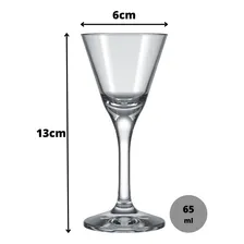 Jogo 06 Taças De Vidro Para Licor 65ml Nadir Figueiredo Foto mini 3