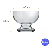 Jogo 06 Unidades Taça Paulista Sobremesa 220ml 7202 Nadir Cor Incolor Foto mini 4