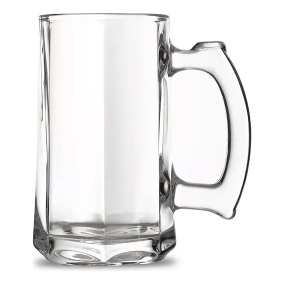 Jogo 12 Caneca Chopp Cerveja Vidro Transparente 365ml Foto 1