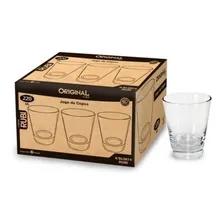 Jogo 12 Copo Old Fashion Vidro Rubi 220ml Long Drink Cor Transparente Foto mini 4