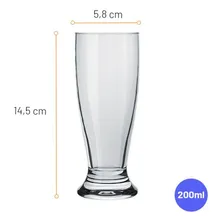 Jogo 12 Copo Tulipa Munich Taça Chopp Cerveja Nadir 200ml Foto mini 3