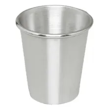 Jogo 12 Copos De Aluminio Polido Resistente 250ml Foto mini  3
