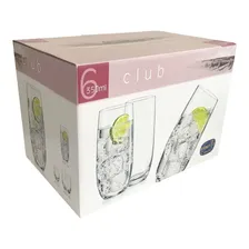 Jogo 12 Copos De Cristal Para Água 350ml Linha Club Bohemia Cor Incolor Foto mini 4