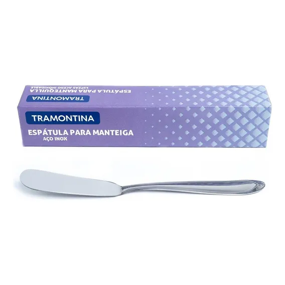 Jogo 12 Espátulas Para Manteiga Tramontina Laguna E Aço Inox Foto 1