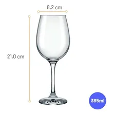 Jogo 12 Taças Barone 385ml Refinado Vinho Tinto Branco Nadir Cor Transparente Foto mini 3