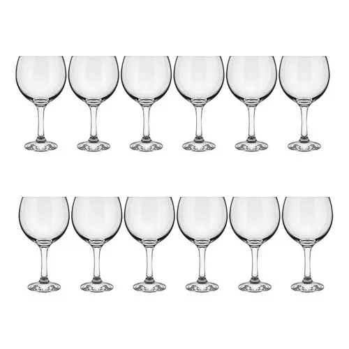 Jogo 12 Taças Cristal Para Gin Drink Sommelier 600ml Bohemia Foto 1