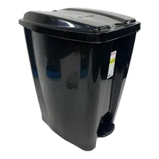 Jogo 2 Cesto Lixo Grande 40l Preto Lixeira Multiuso 3074 Foto mini  3
