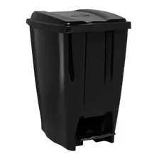 Jogo 2 Cesto Lixo Grande 40l Preto Lixeira Multiuso 3074 Foto mini  2