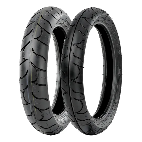 Jogo 2 Pneus Moto Maggion Sportissimo 110/70-17 140/70-17 Tl Foto 1