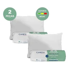 Jogo 2 Travesseiros Cotton Plus Suporte Médio 50x70cm Camesa Foto mini 2