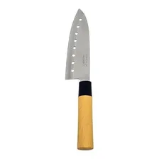 Jogo 3 Facas Modelo Asia Japonesa Sashimi Sushi Salmão Peixe Cor Aço Inox Foto mini  3