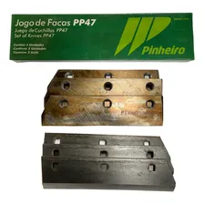 Jogo 3 Facas Pinheiro Picadeira ( Ensiladeira) Pp47 Foto mini 1