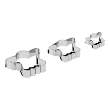 Jogo 3 Peças Cortador Biscoito Formato Anjo Inox Brinox Foto mini 1
