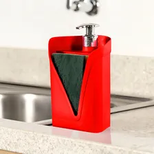 Jogo 3 Peças Utensílios Cozinha Acessórios Pia Lixinho Cor Vermelho Foto mini 4