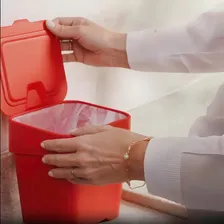 Jogo 3 Peças Utensílios Cozinha Acessórios Pia Lixinho Cor Vermelho Foto mini 3